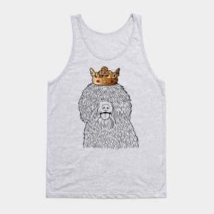 Spanish Water Dog King Queen Wearing Crown Tank Top